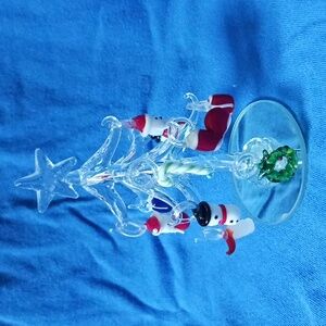 Miniature glass Christmas Tree